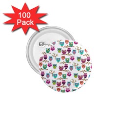 Happy Owls 1 75  Button (100 Pack)