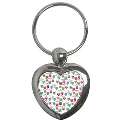 Happy Owls Key Chain (heart) by Ancello