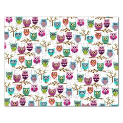 Happy Owls Jigsaw Puzzle (rectangle) by Ancello