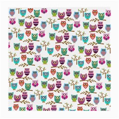 Happy Owls Glasses Cloth (medium) by Ancello