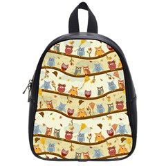 Autumn Owls School Bag (small) by Ancello