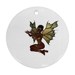 Faerie Nymph Fairy With Outreaching Hands Round Ornament