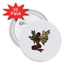 Faerie Nymph Fairy With Outreaching Hands 2 25  Button (10 Pack) by goldenjackal