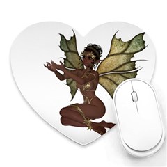 Faerie Nymph Fairy With Outreaching Hands Mouse Pad (heart) by goldenjackal