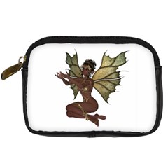 Faerie Nymph Fairy With Outreaching Hands Digital Camera Leather Case by goldenjackal