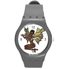 Faerie Nymph Fairy With Outreaching Hands Plastic Sport Watch (medium) by goldenjackal