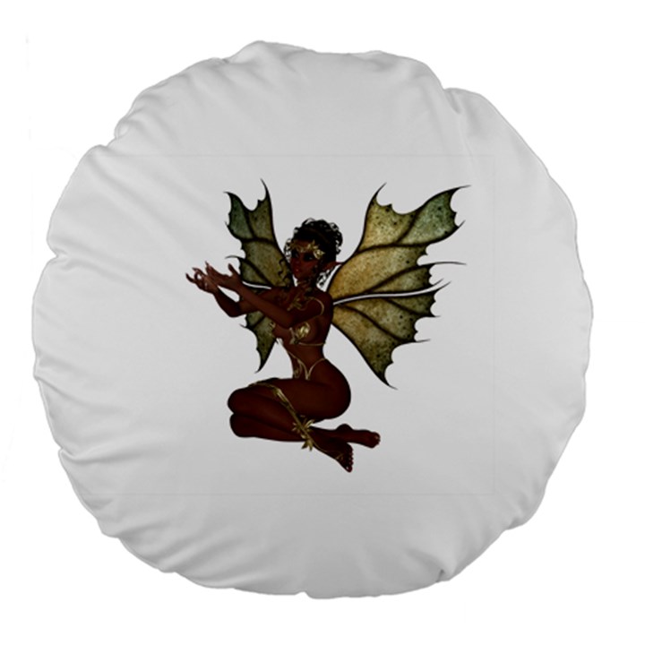 Faerie Nymph Fairy with outreaching hands 18  Premium Round Cushion 