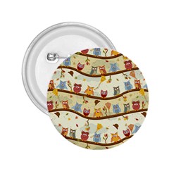 Autumn Owls 2 25  Button