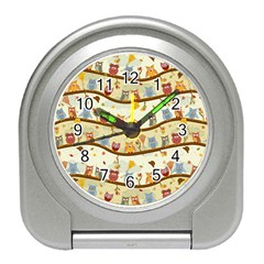 Autumn Owls Desk Alarm Clock by Ancello