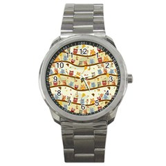 Autumn Owls Sport Metal Watch