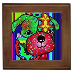 Pug Framed Ceramic Tile