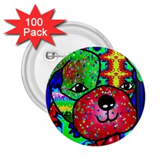 Pug 2 25  Button (100 Pack)