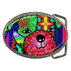 Pug Belt Buckle (oval)