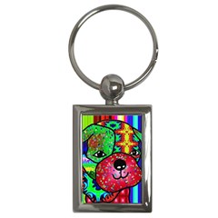 Pug Key Chain (rectangle)