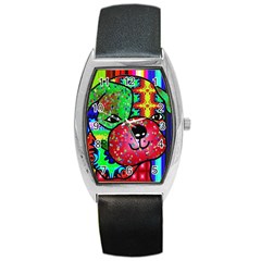 Pug Tonneau Leather Watch