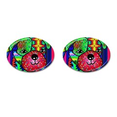 Pug Cufflinks (oval)