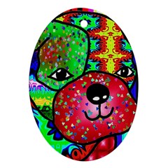 Pug Oval Ornament (two Sides) by Siebenhuehner