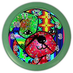 Pug Wall Clock (color)