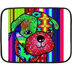 Pug Mini Fleece Blanket (two Sided) by Siebenhuehner