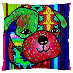 Pug Large Cushion Case (single Sided)  by Siebenhuehner