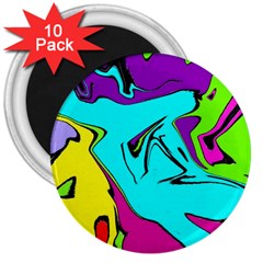 Abstract 3  Button Magnet (10 Pack)