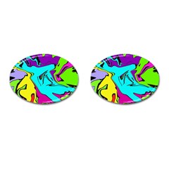 Abstract Cufflinks (oval) by Siebenhuehner