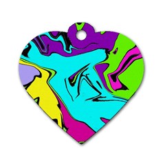 Abstract Dog Tag Heart (one Sided)  by Siebenhuehner