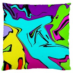 Abstract Large Cushion Case (single Sided)  by Siebenhuehner