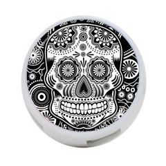 Sugar Skull 4-port Usb Hub (one Side) by Ancello