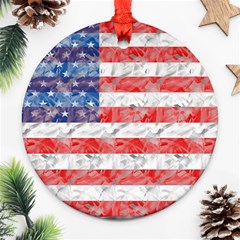 Flag Round Ornament (two Sides)