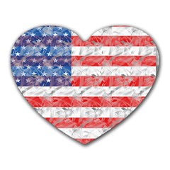 Flag Mouse Pad (heart)