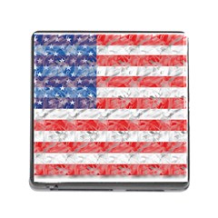 Flag Memory Card Reader With Storage (square)