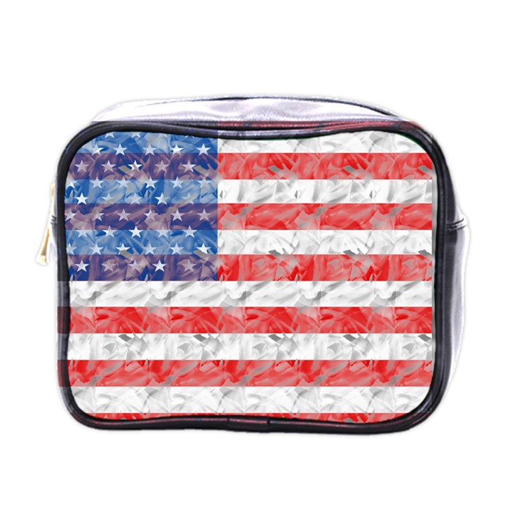 Flag Mini Travel Toiletry Bag (One Side)