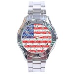 Flag Stainless Steel Watch Front