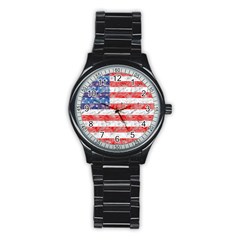 Flag Sport Metal Watch (black)