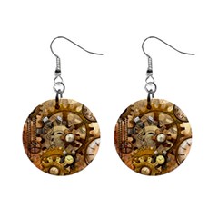 Steampunk Mini Button Earrings