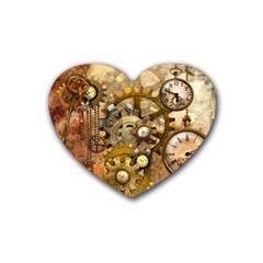 Steampunk Drink Coasters 4 Pack (heart)  by Ancello