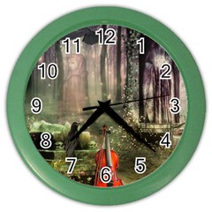 Last Song Wall Clock (color) by Ancello