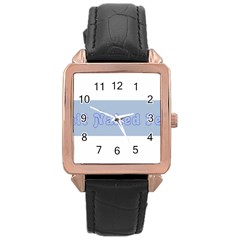 1logo2 Rose Gold Leather Watch 