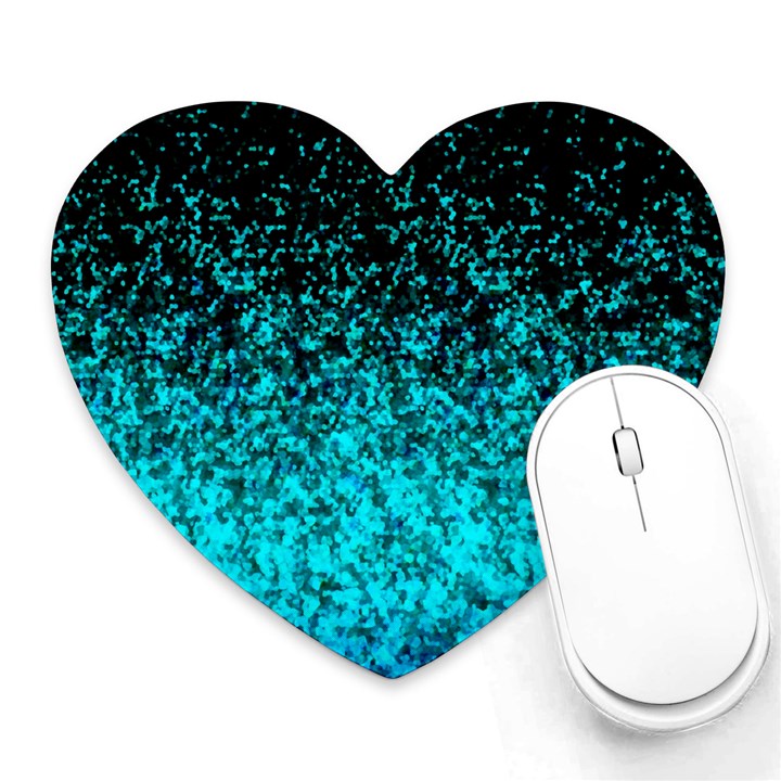 Glitter Dust 1 Mouse Pad (Heart)