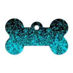 Glitter Dust 1 Dog Tag Bone (one Sided) by MedusArt