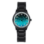 Glitter Dust 1 Sport Metal Watch (Black) Front