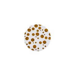 Tan Polka Dots 1  Mini Button