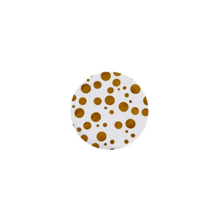 Tan Polka Dots 1  Mini Button