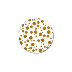 Tan Polka Dots Golf Ball Marker