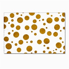 Tan Polka Dots Postcards 5  X 7  (10 Pack)