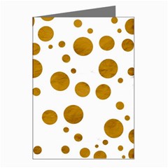 Tan Polka Dots Greeting Card (8 Pack) by Colorfulart23