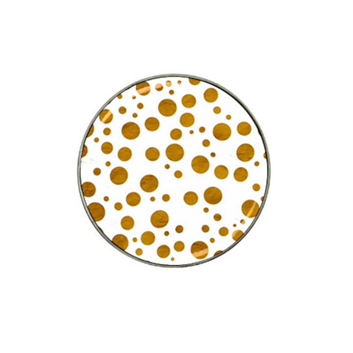 Tan Polka Dots Golf Ball Marker (for Hat Clip)