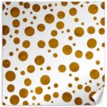 Tan Polka Dots Canvas 16  x 16  (Unframed) 15.2 x15.41  Canvas - 1