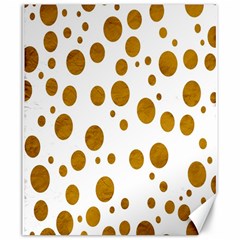 Tan Polka Dots Canvas 20  X 24  (unframed) by Colorfulart23